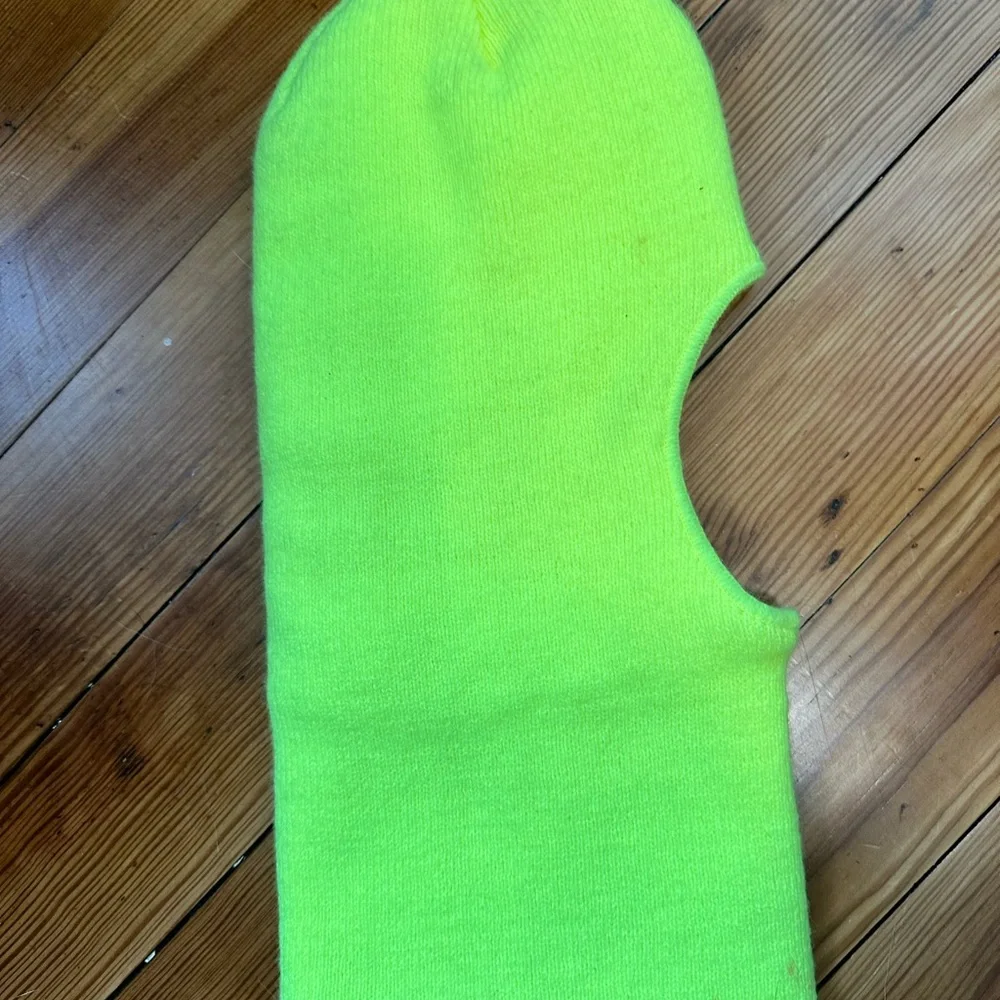 Neon Green Knit Balaclava